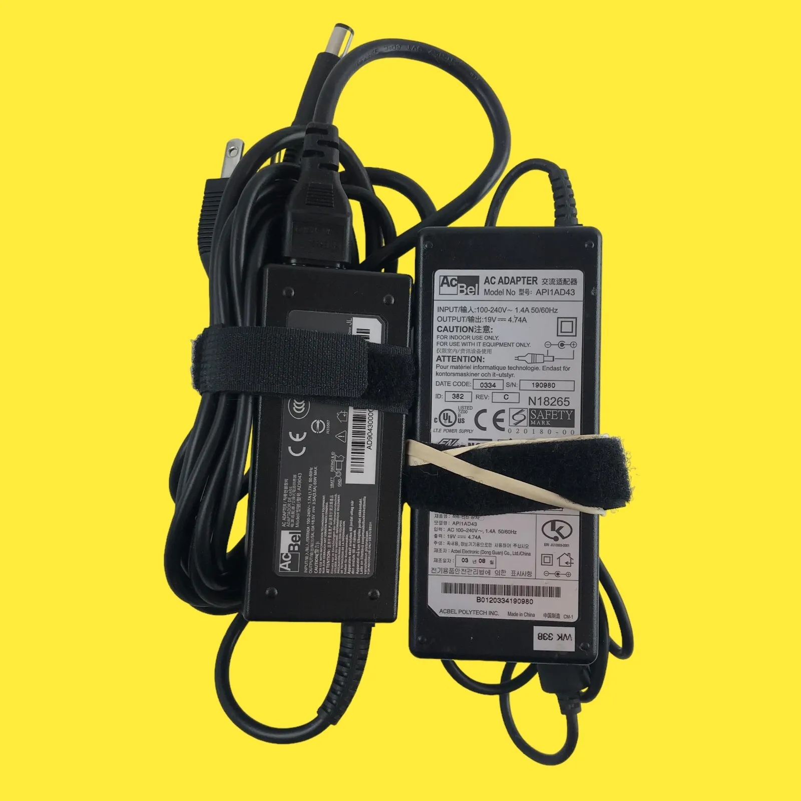 *Brand NEW* Original AcBel API1AD43 AD9043 19V 4.74V Notebook Ac Adapter Power Supply - Click Image to Close
